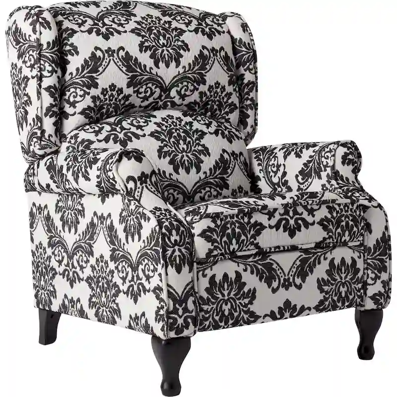 Upholstered Wing Recliner Chair