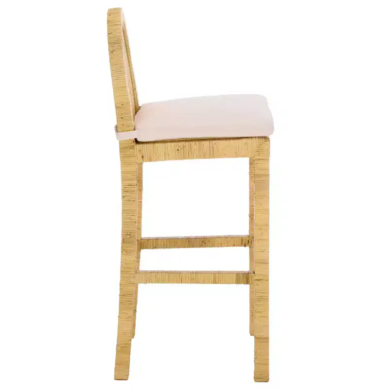 Cane Round Back Bar Stool