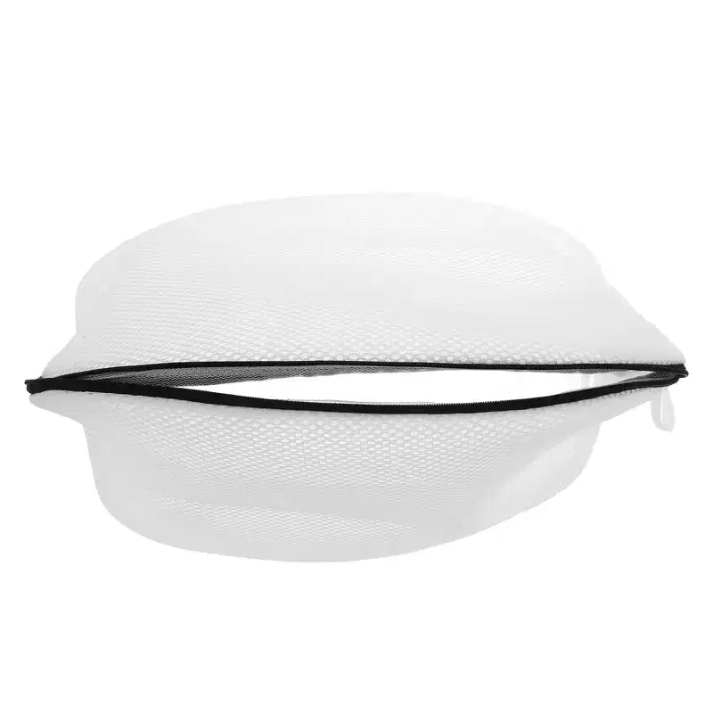 Unique Bargains Shoe Washing Bags 15.75x8.66x7.87 White Black 1 Pc
