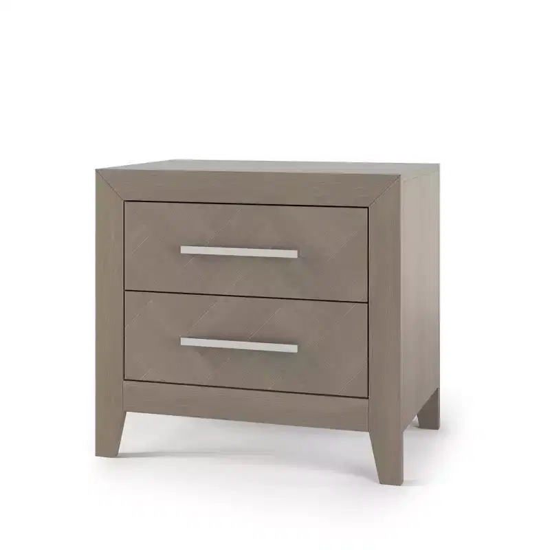 Child Craft Kieran 2 Drawer Nightstand for Nursery or Bedroom, Large Storage Drawers, Made of Sturdy Pinewood, Non-Toxic, Baby Safe Finish