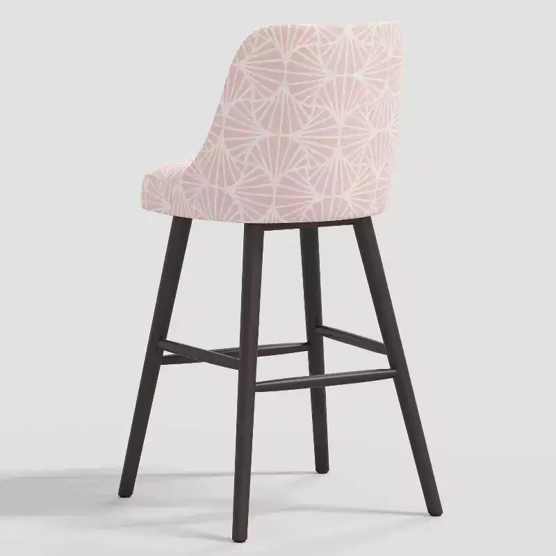 31 Geller Modern Geometric Counter Height Barstool with Footrest - Threshold