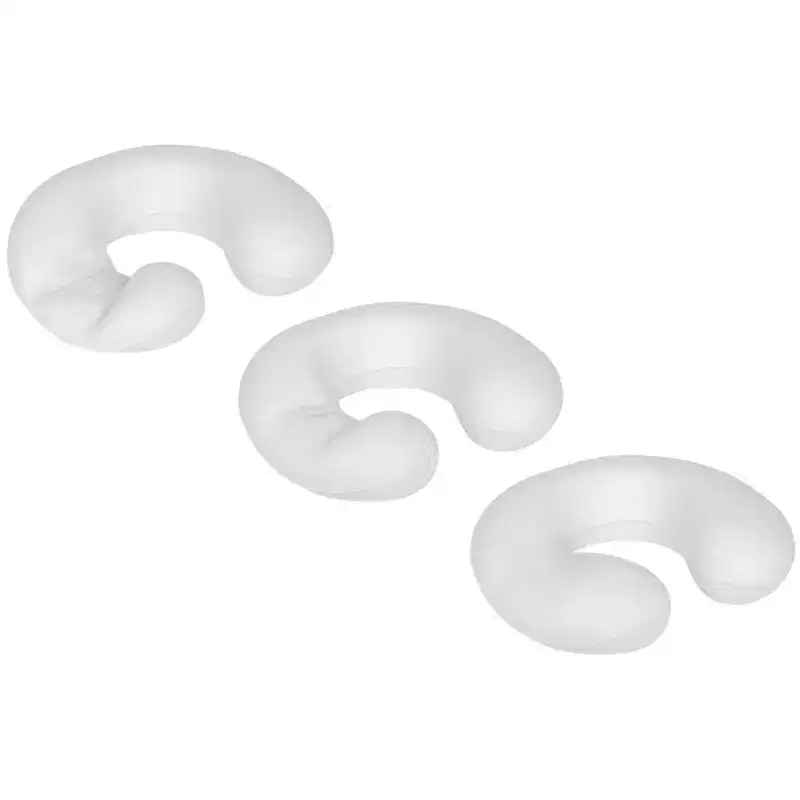 MPM U Neck Travel Pillow, U Shaped Memory Foam Pillow, Plush Fabric Headrest Pillow, Compact and Lightweight for Car, Ho