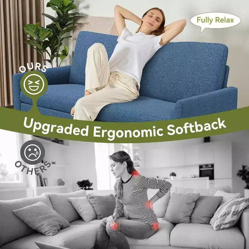 68-Inch 2-Seat Sofa with Removable Washable Covers