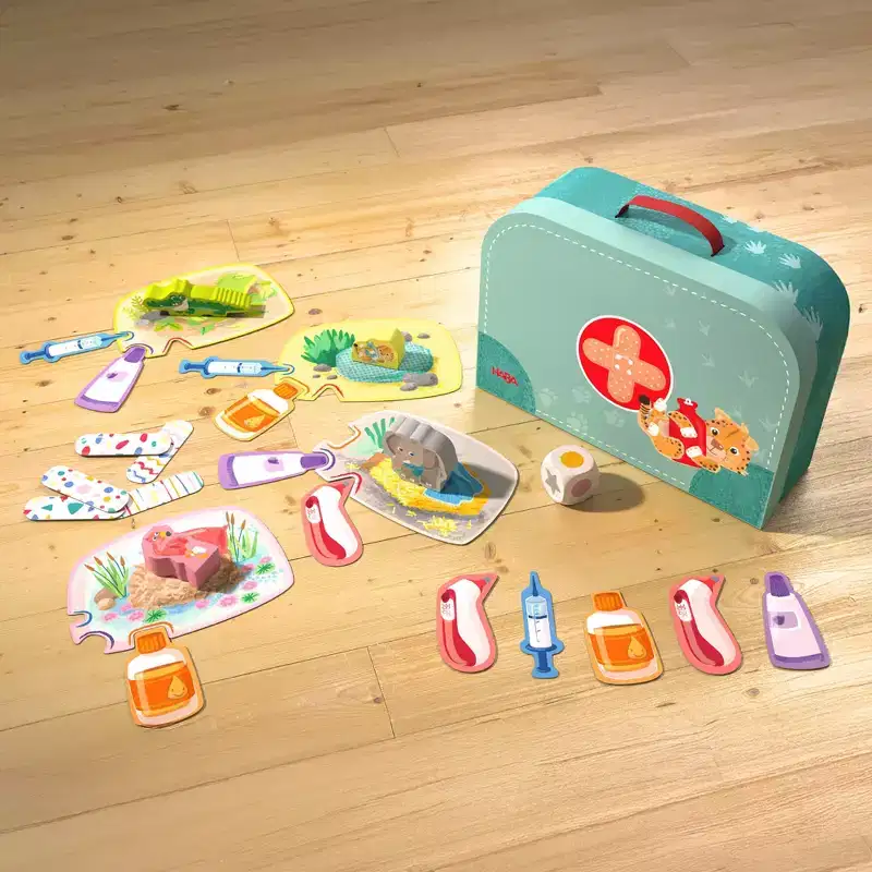 HABA My Very First Games - At the Vet, Toddler Games & Veterinarian Playset for Kids, Pretend Play Toys and Learning Toys for Toddlers 2-4 Years