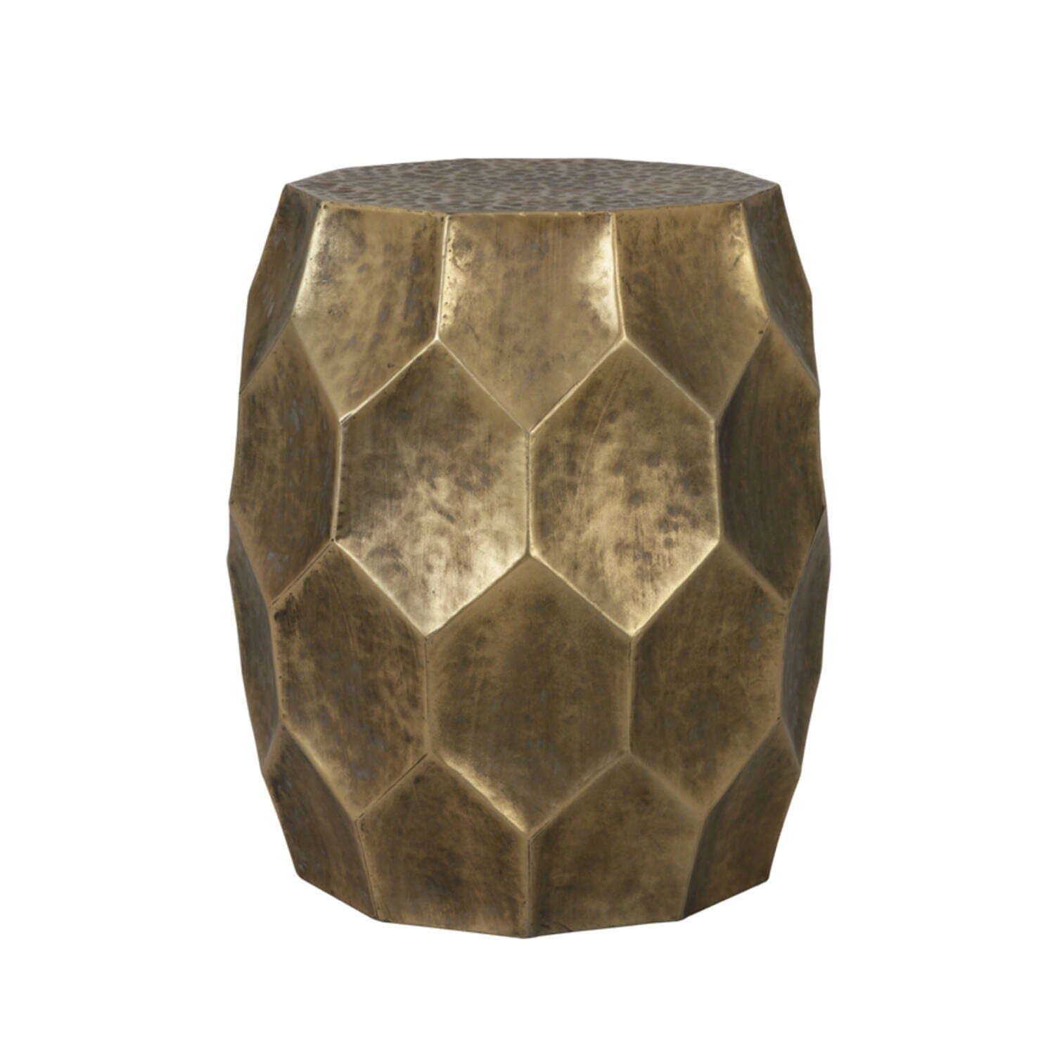 Antique Gold Round Side Table