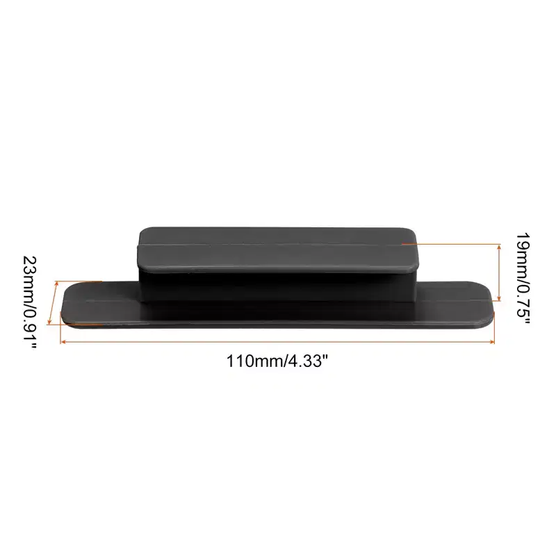 Unique Bargains Plastic Self-Adhesive Drawer Wardrobe Sliding Door Pulls