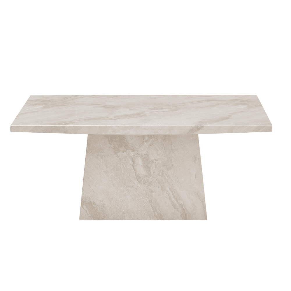 Taupe & Cream Marble Coffee Table