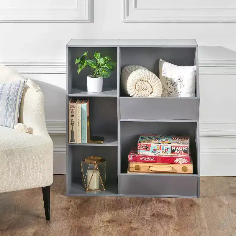 Badger Basket Side-by-Side Combo Bin Storage Unit Gray