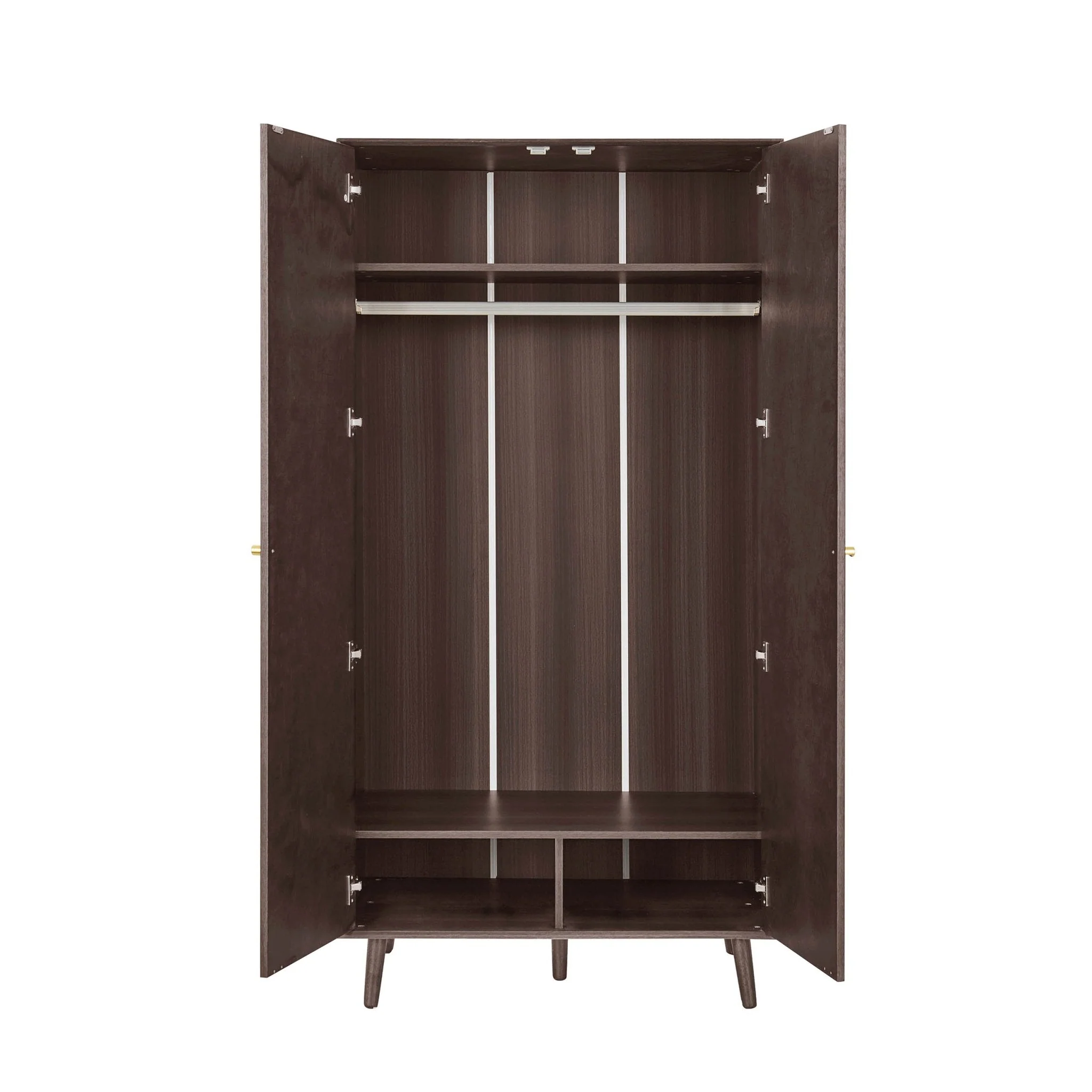 Oak 2 Door Wardrobe - Walnut