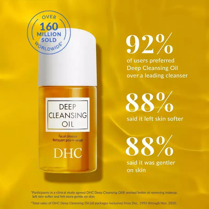 DHC Deep Cleansing Oil Facial Make Up Remover - Travel Size - 1 fl oz: No Fragrance, Contains Antioxidants, Sensitive Skin, Contains Olive Oil