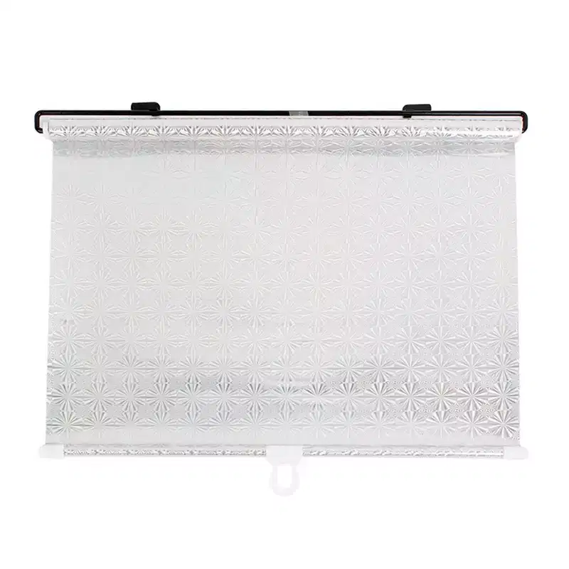 Unique Bargains Reflective Retractable Window Sun Shade Sunshield Roller Screen 125cm x 40cm Silver