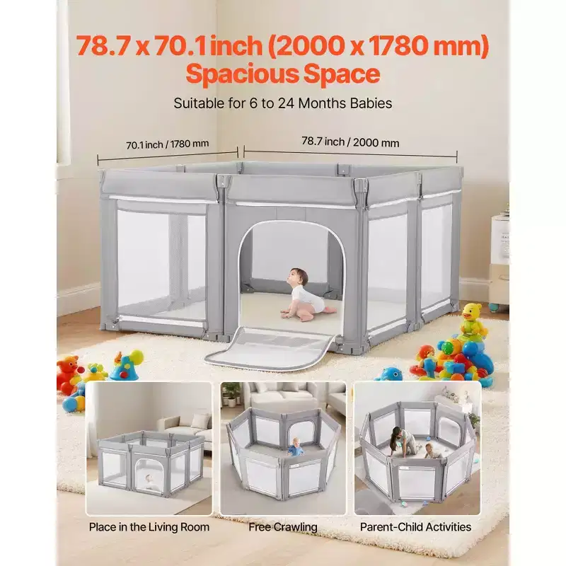 Extra Large Baby Playpen 78.7