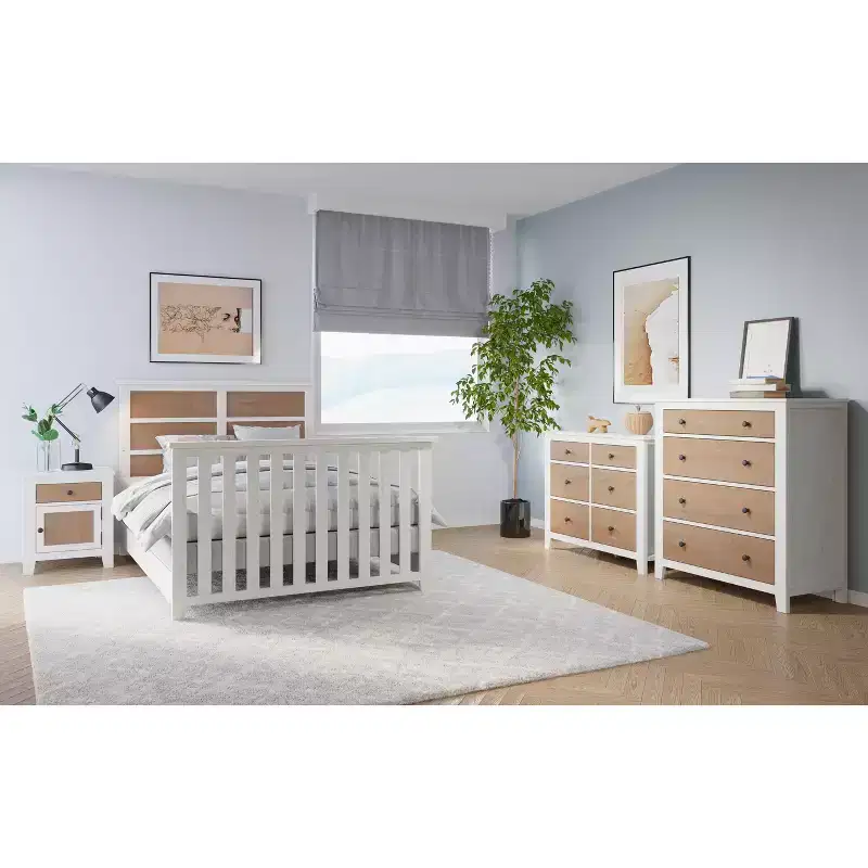 Child Craft Ocean Grove 1 Drawer Nightstand for Nursery or Bedroom, Large Storage Drawer, Made of Sturdy Pinewood, Non-Toxic, Baby Safe Finish
