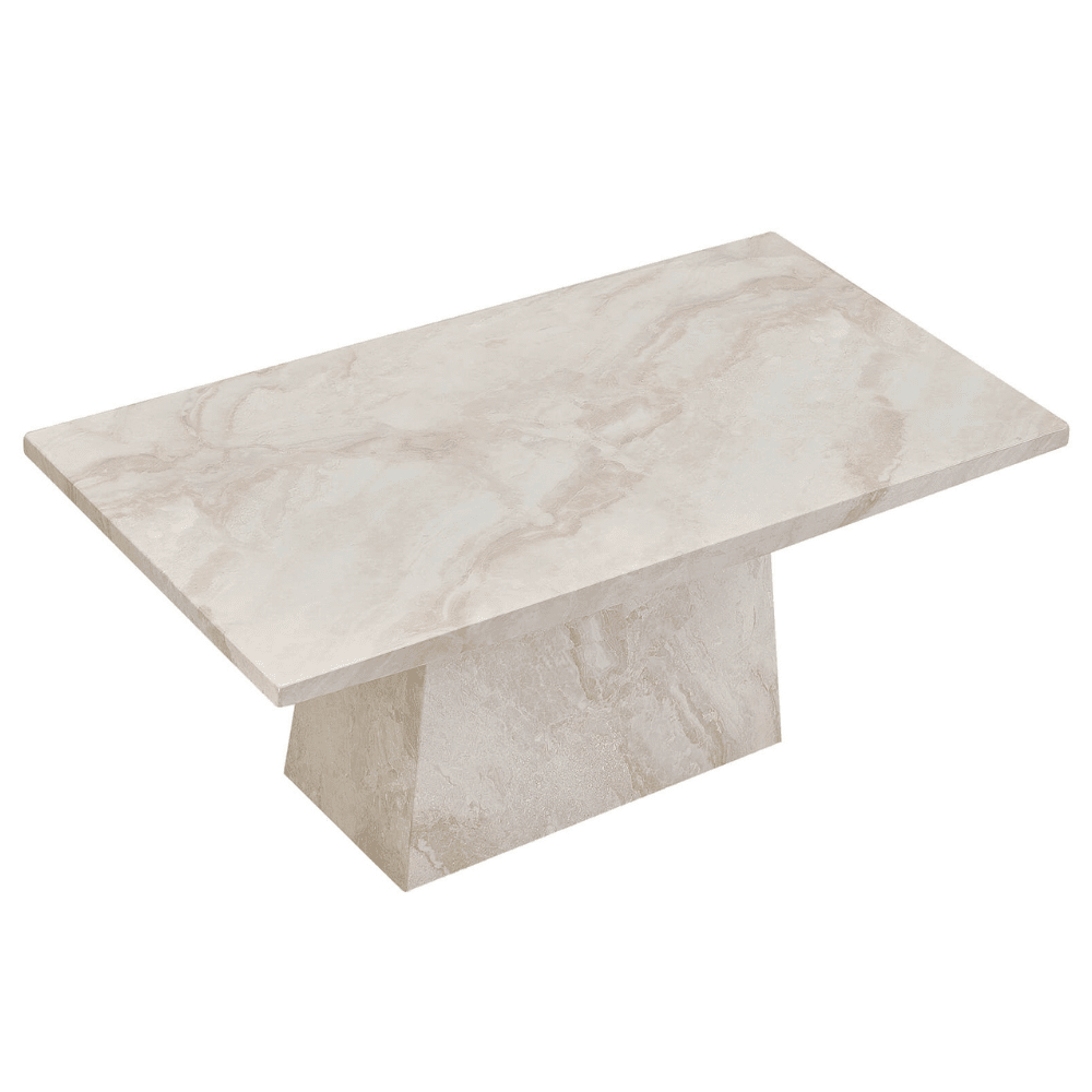 Taupe & Cream Marble Coffee Table