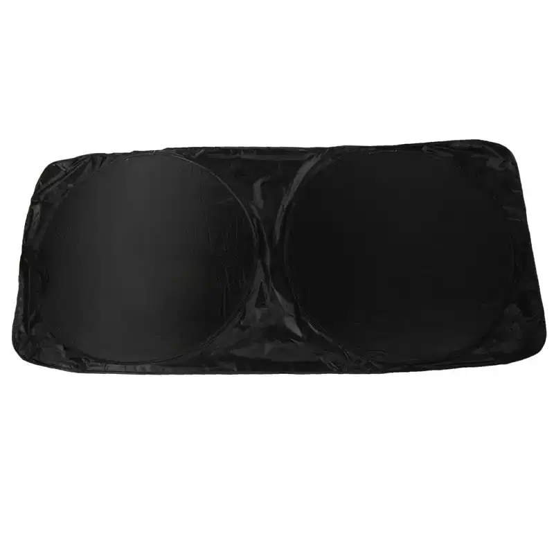 Unique Bargains Tone Rear Windshield for Car Automotive Sunshades 55 x 26 Black Silver Tone 1 Pc