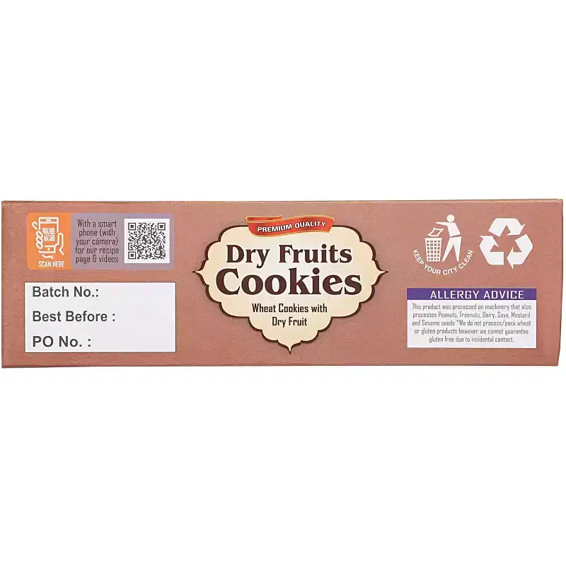 Dry Fruits Cookies - 14oz (400g) - Rani Brand Authentic Indian Products