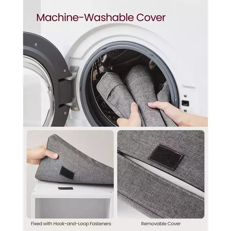 Shoe Storage Bench Shoes Organize with 10 Cushion and Cushion Seat