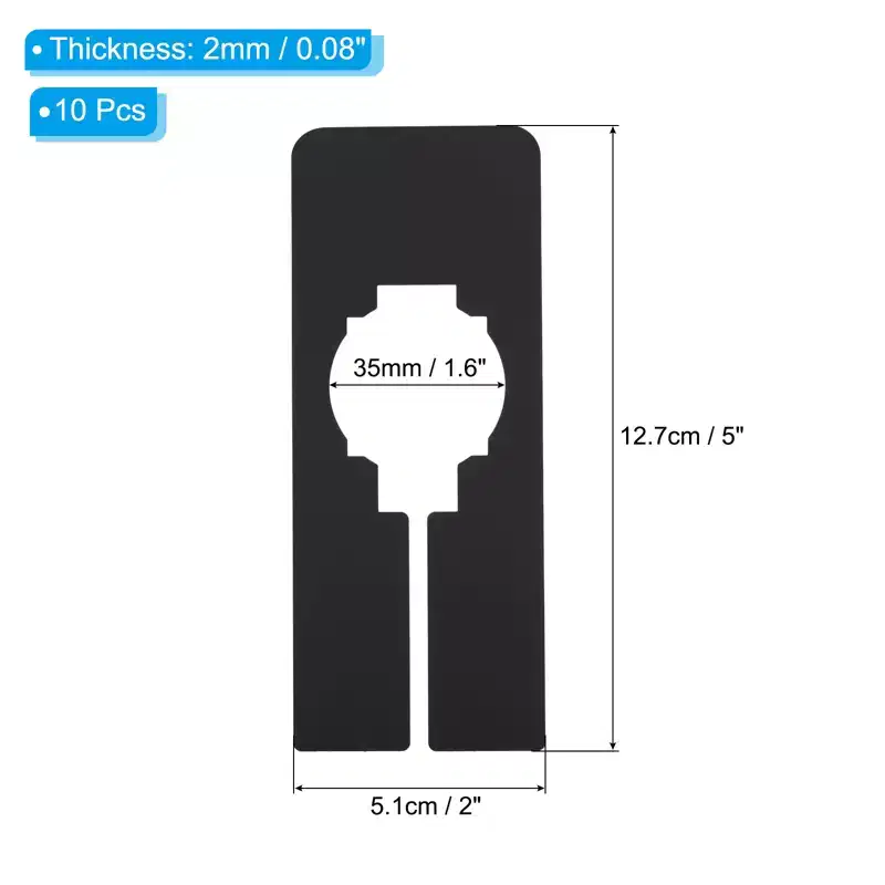 Unique Bargains Plastic Lightweight Durable Portable Clothes Dividers 10 Pcs
