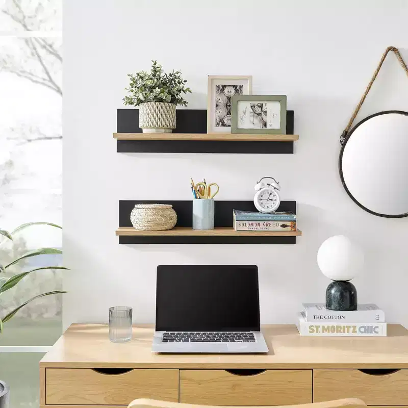 23.62 Set of 2 Repose Display Photo Ledge Shelves - Danya B.