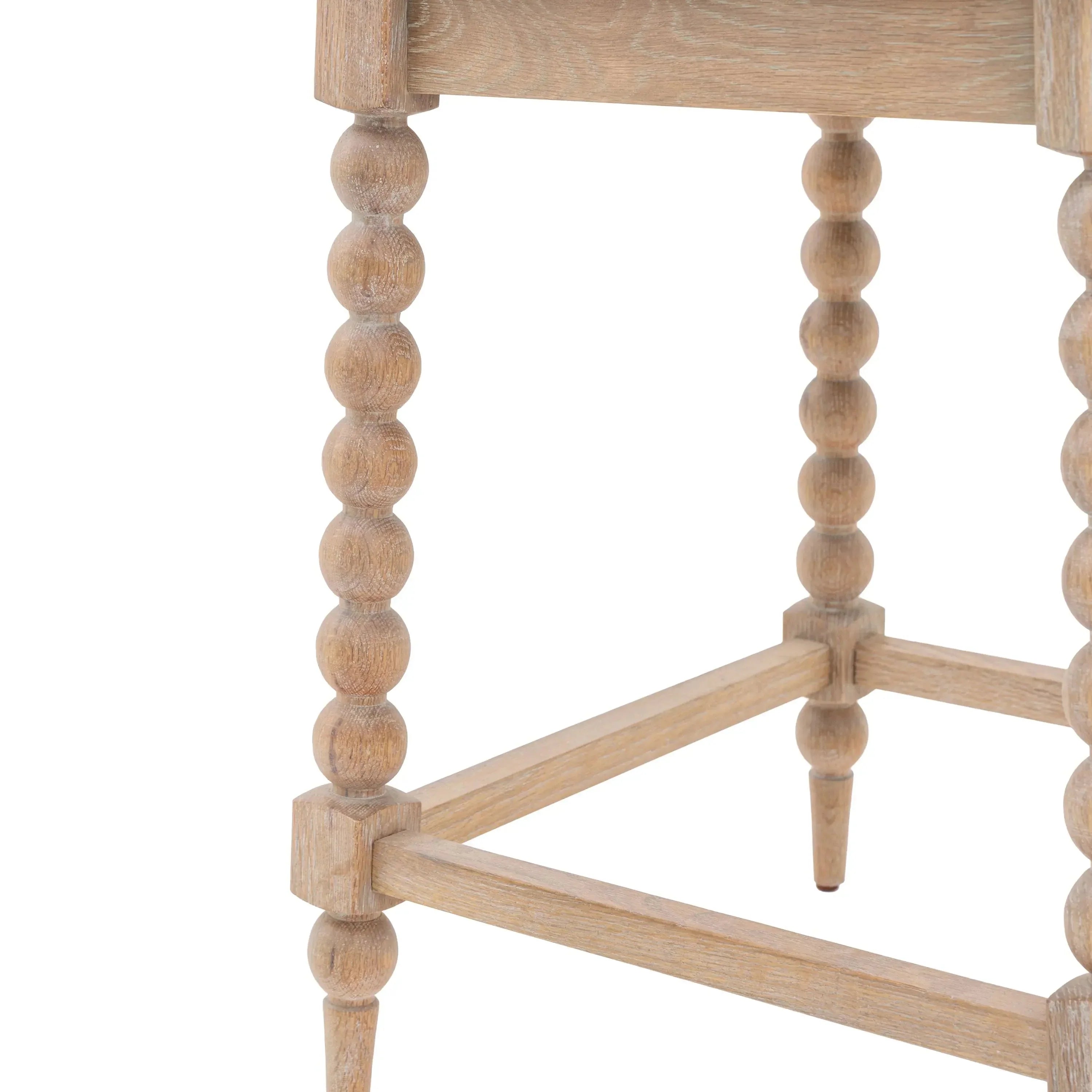 Square Oak Side Table