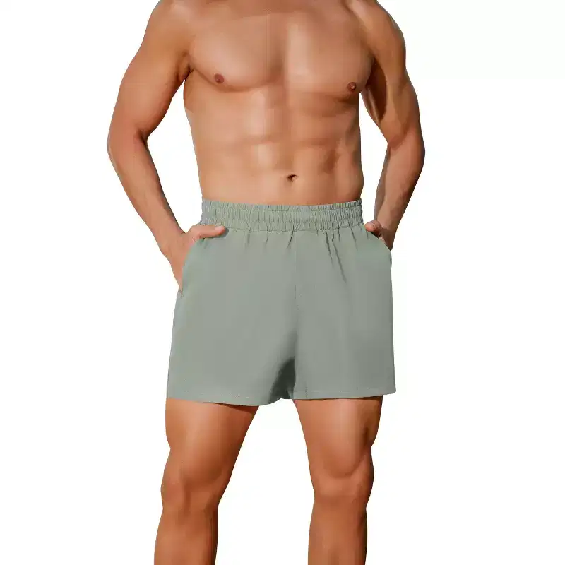 Pinspark Men's Workout Shorts 5\ Lightweight Running Shorts Quick Dry Athletic Gym Shorts with Zip Pocket Towel Loop