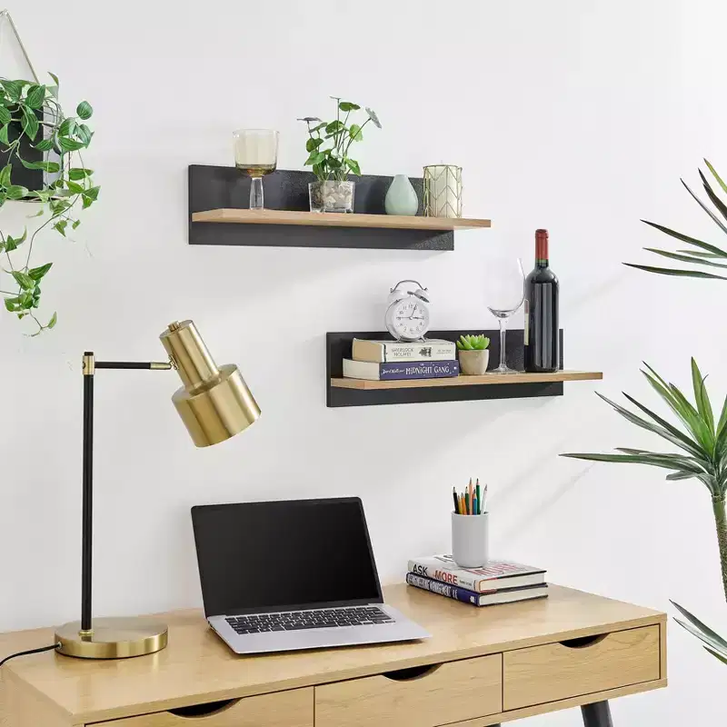 23.62 Set of 2 Repose Display Photo Ledge Shelves - Danya B.