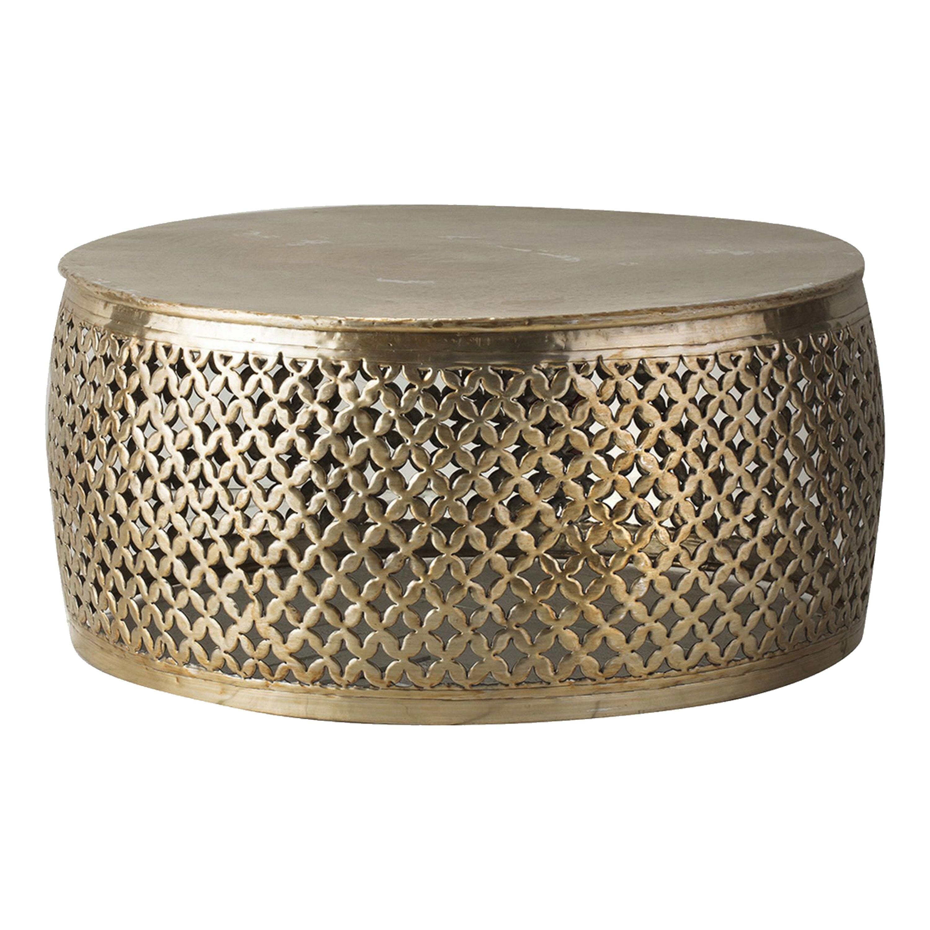 Gold Round Coffee Table