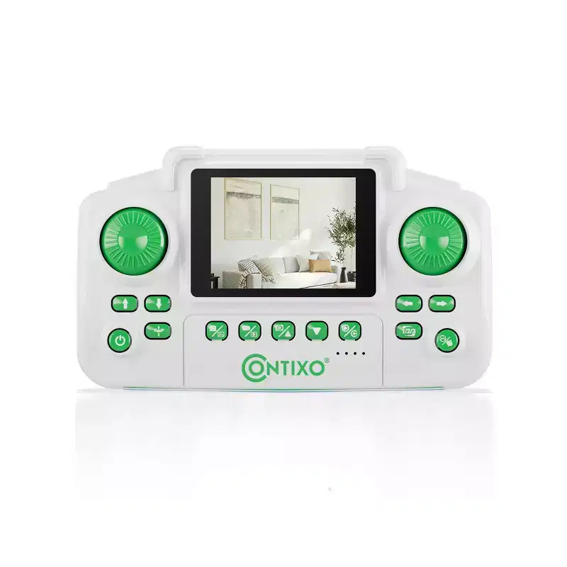 Contixo F15 Astro Kids Drone, HD Camera, 2.4 Screen Remote, Auto Hover, 2 Batteries, RGB Light 3D Flip Drones Toys Gift for Boys Girls- Green