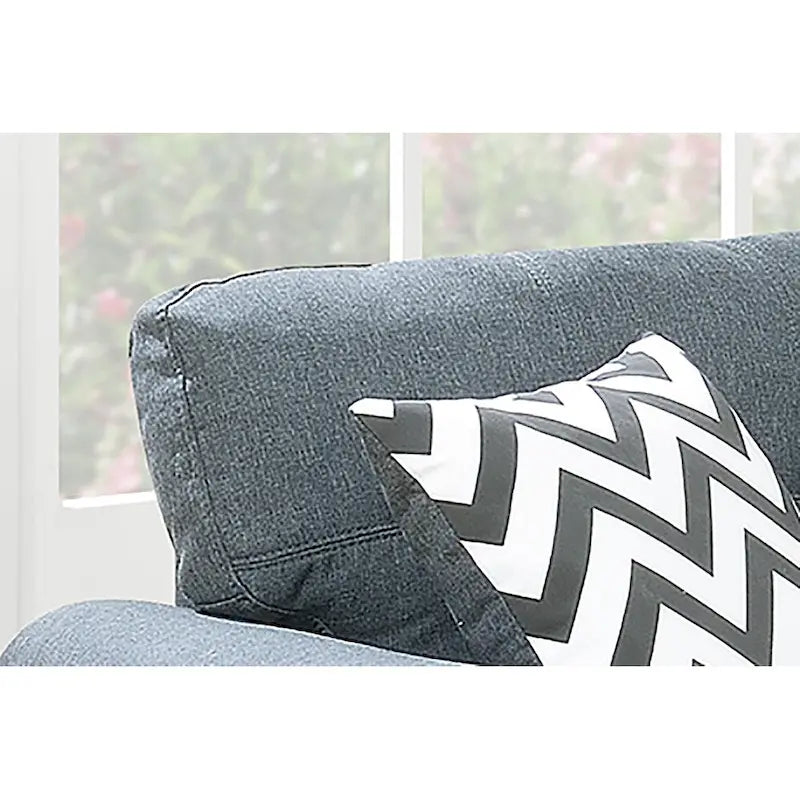 Bobkona Troy Plush Polyfiber 2-piece Sofa and Loveseat Set