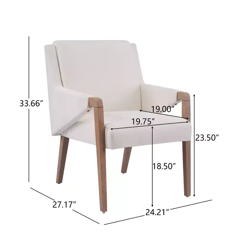 Christopher Knight Home Misaw 7 Piece Mid-Century Modern Upholstered Dining Chairs with Expandable Table