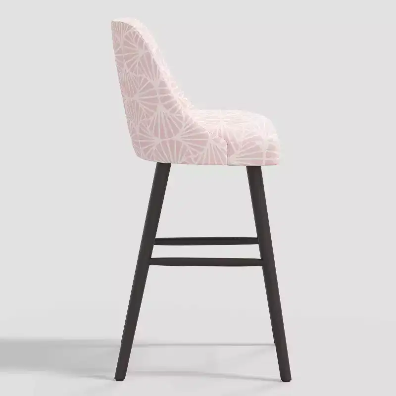 31 Geller Modern Geometric Counter Height Barstool with Footrest - Threshold