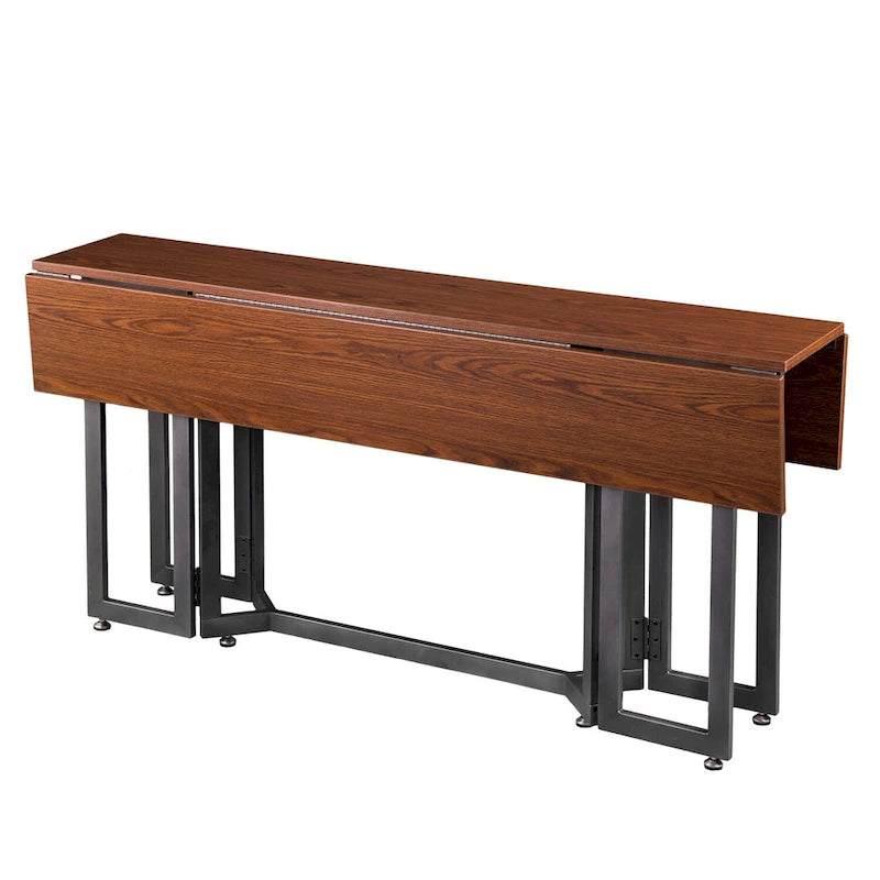 Drop Leaf Console to Dining Table - Black