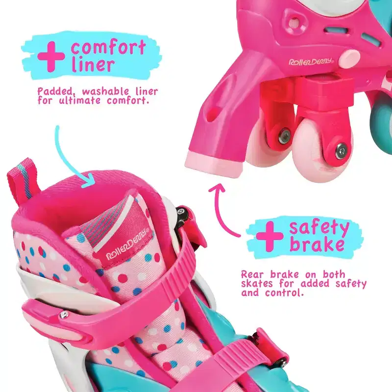 Roller Derby Switch Adjustable Girl's Roller Skates