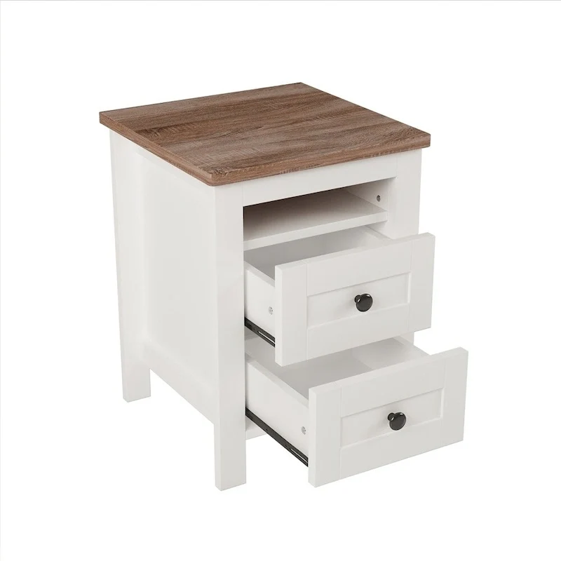 Bedroom Sets Full Size Platform Bed with Charging Station,Nightstand,Dresser(Set of 3)