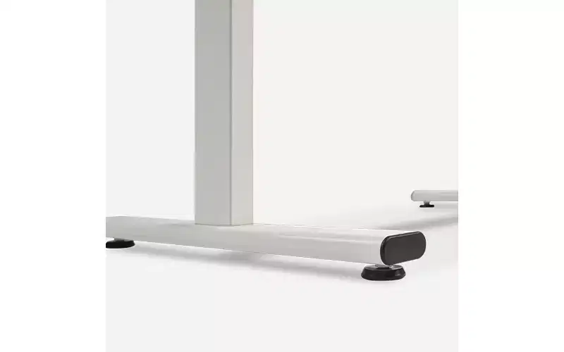 Sunny Health & Fitness Air-Drive Standing Desk with Cordless Air Lift - White