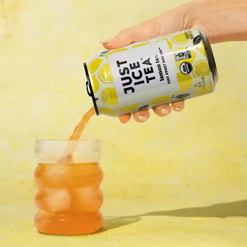 JUST ICE TEA Lemon Black Tea - 4pk/12 fl oz Cans