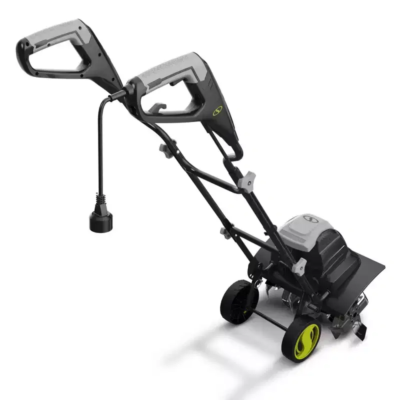 Sun Joe Electric Garden Tiller Cultivator, Steel Tines, 15 Amp, 15.7, TJ605E