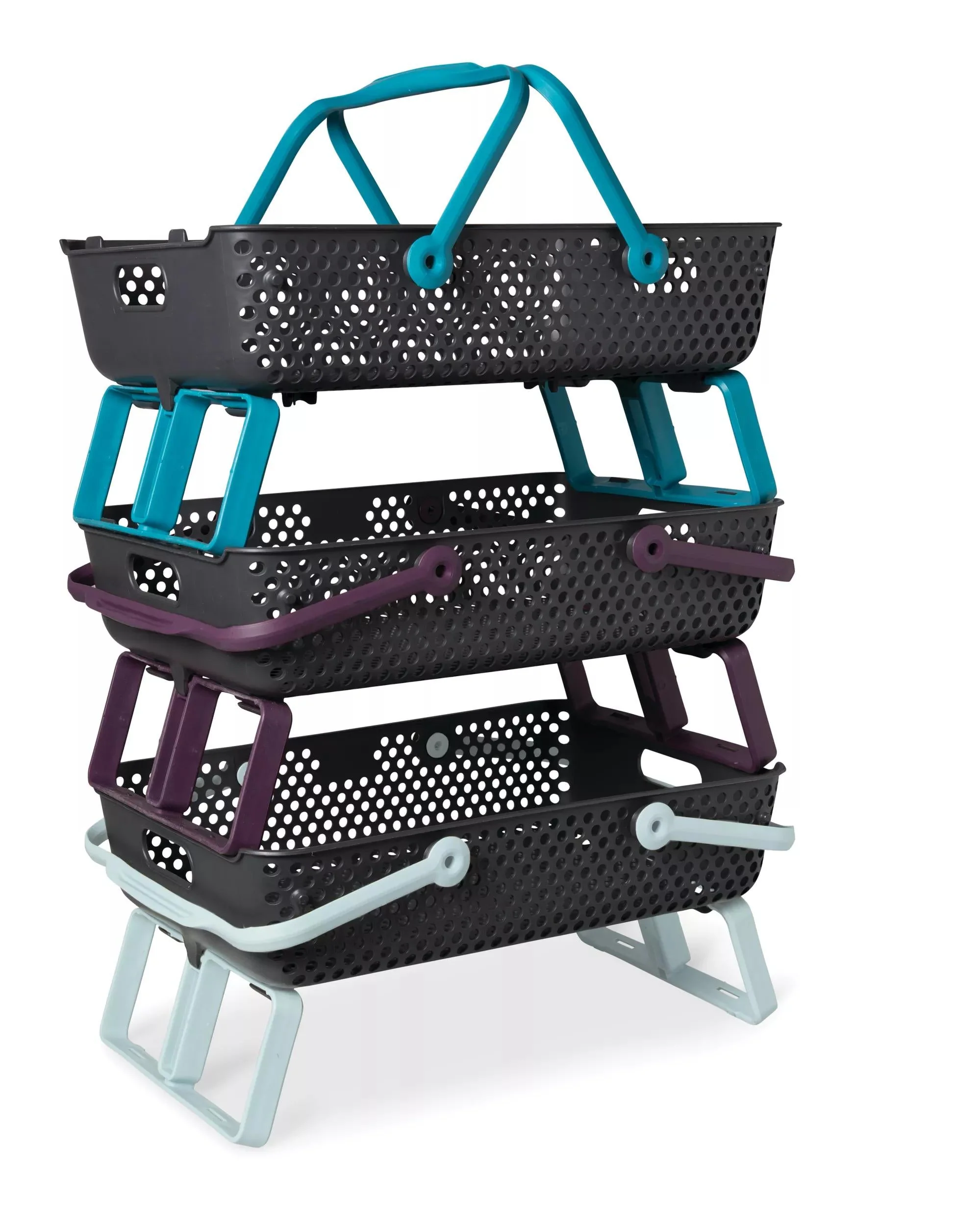 Large Garden Hod Basket with Foldable Legs for Harvesting and Washing Produce