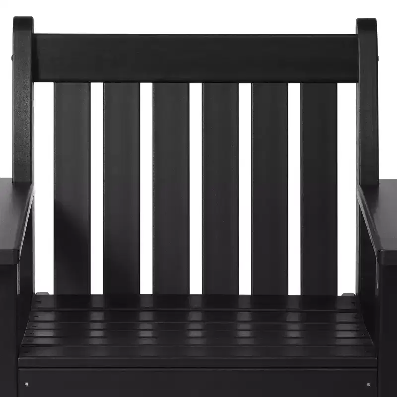 WestinTrends Malibu Outdoor Patio 3-Piece HDPE Adirondack Garden Chairs with Square Adirondack Side Table Set