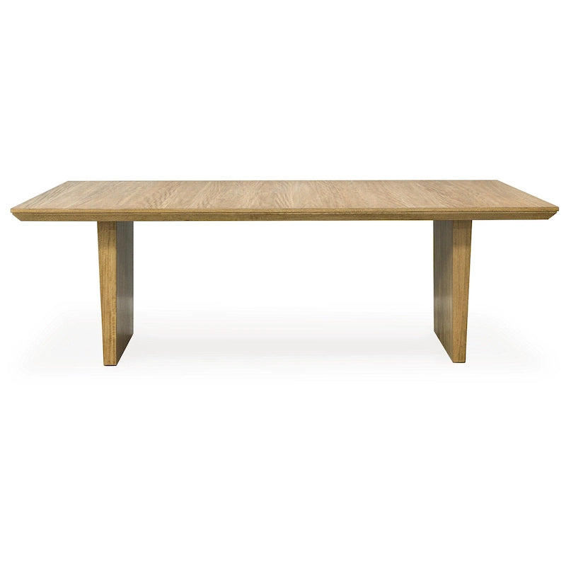 Light Brown Rectangular Dining Extension Table - 40