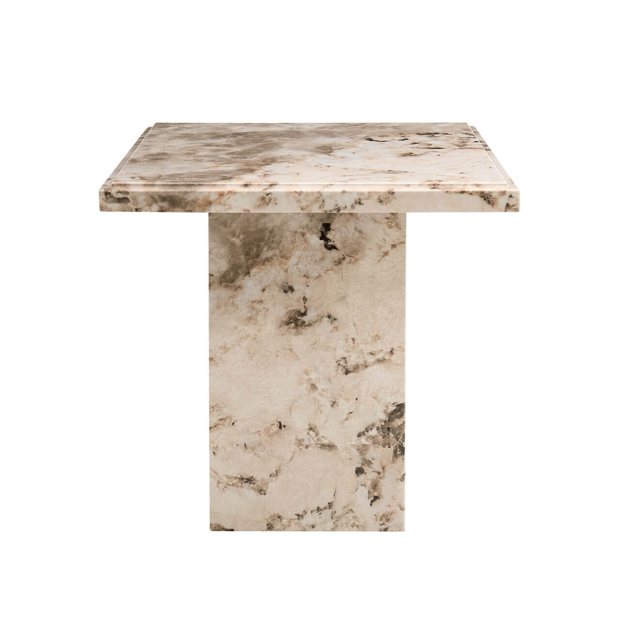 Mocha Marble Side Table