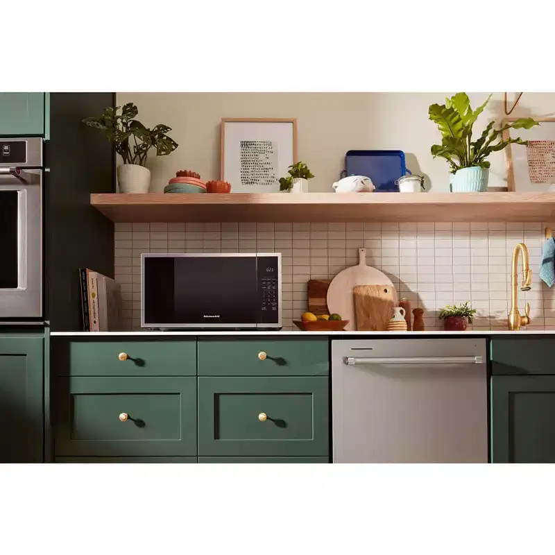 KitchenAid KMCS122SPS 1.6 Cu. Ft. PrintShield Stainless Countertop Microwave