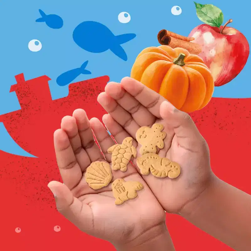 Get'ems! from Gerber Ocean World Pumpkin Apple Cinnamon Crackers Kids Lunch Snacks - 5oz