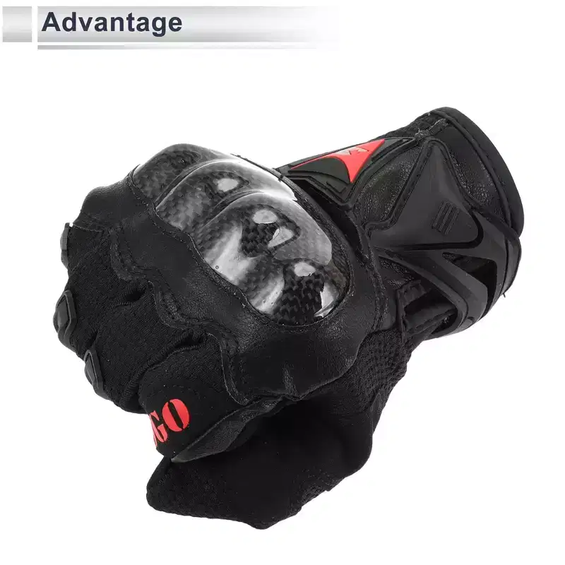 Unique Bargains Motorcycle Gloves Spring Summer Breathable Smartphone Touch 1 Pair