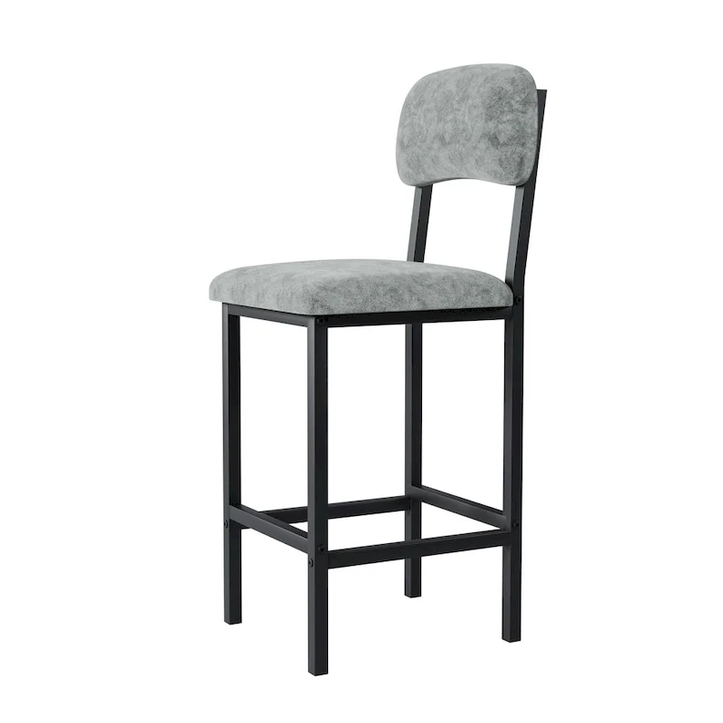 Modern Style 3-Piece Dining Set with Rectangular Table and 2 Upholstered Dining Chairs