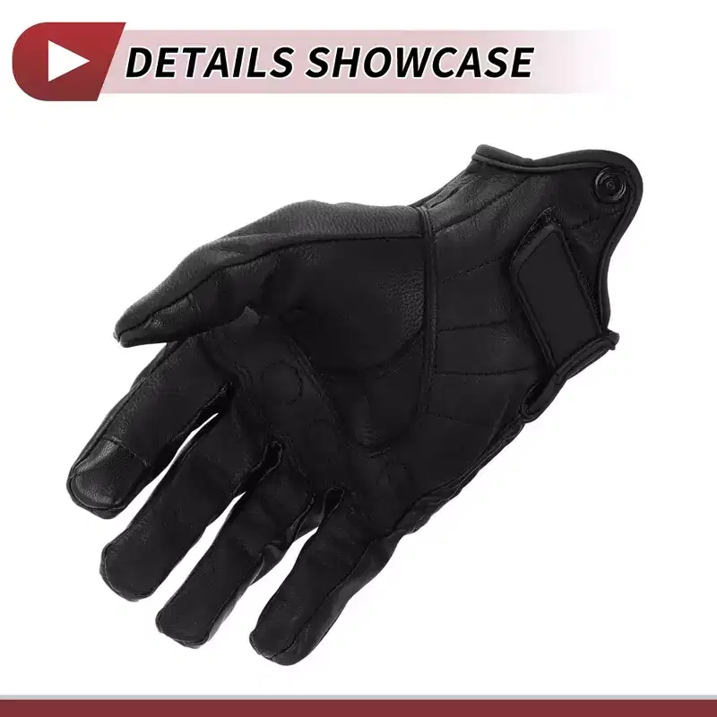Unique Bargains Motorcycle ull Finger Gloves Black 1 Pair