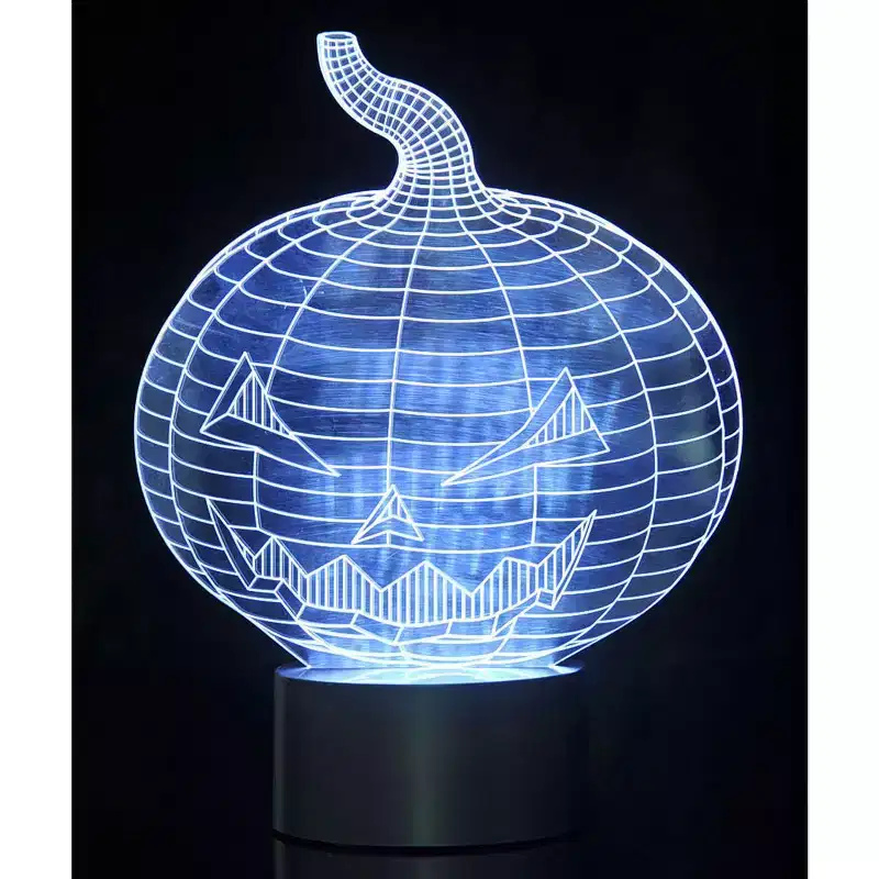 JuzToys 3D Pumpkin Laser Cut Precision LED Lights
