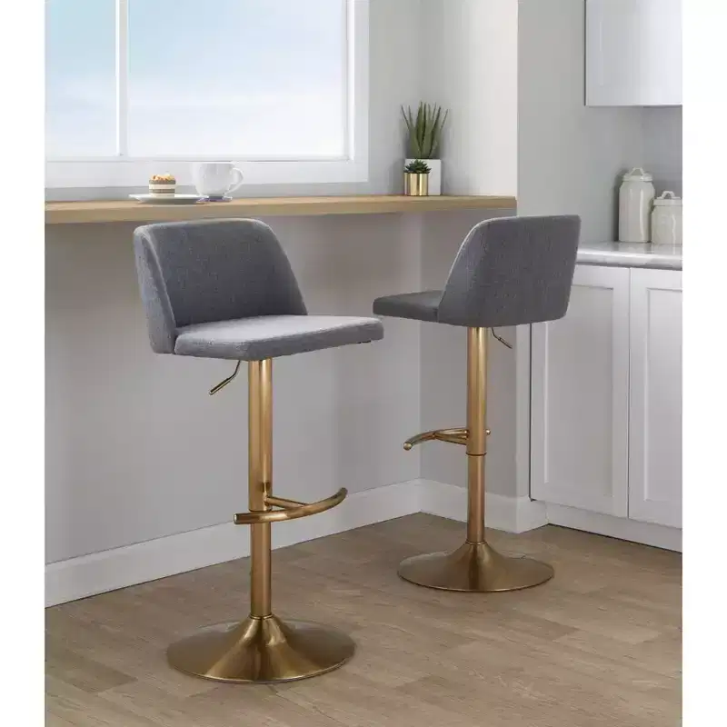 Adjustable Swivel Bar Stool