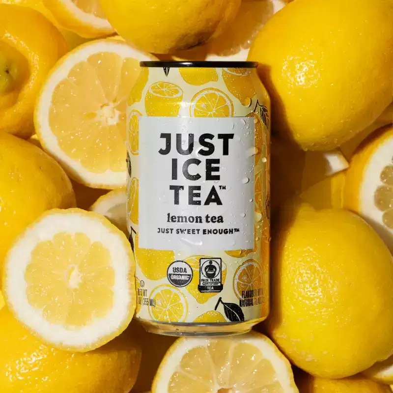 JUST ICE TEA Lemon Black Tea - 4pk/12 fl oz Cans