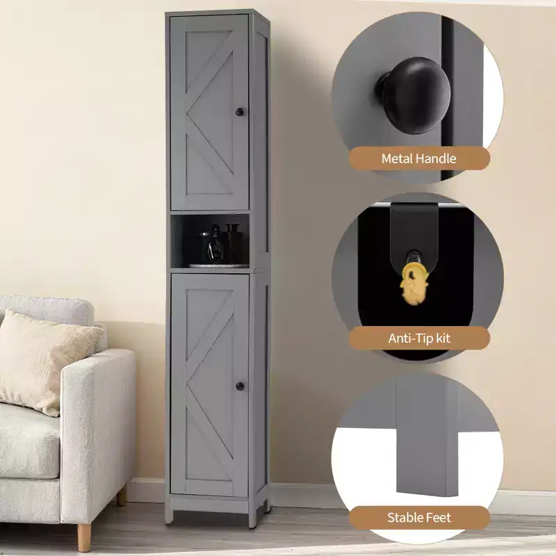Modern Bathroom Furniture Set  Durable, Space-Saving Storage Solution  Complete Set for Stylish & Functional Bathroom Organization